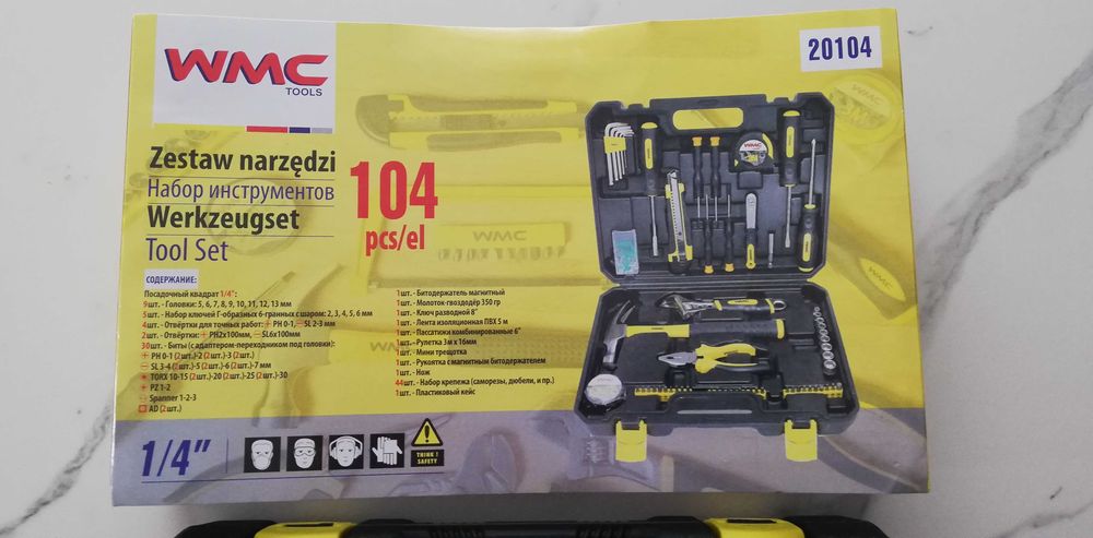 Narzędzia zestaw bity śrubokręty klucze wkrętaki kombinerki komplet