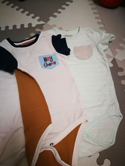 Body 3 pak krótki rękaw 86/92