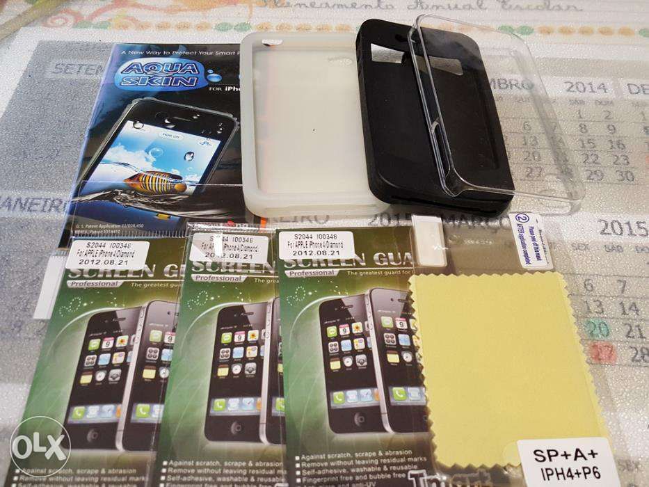 Capas e Protetores de ecrã para iphone 4 e 4S