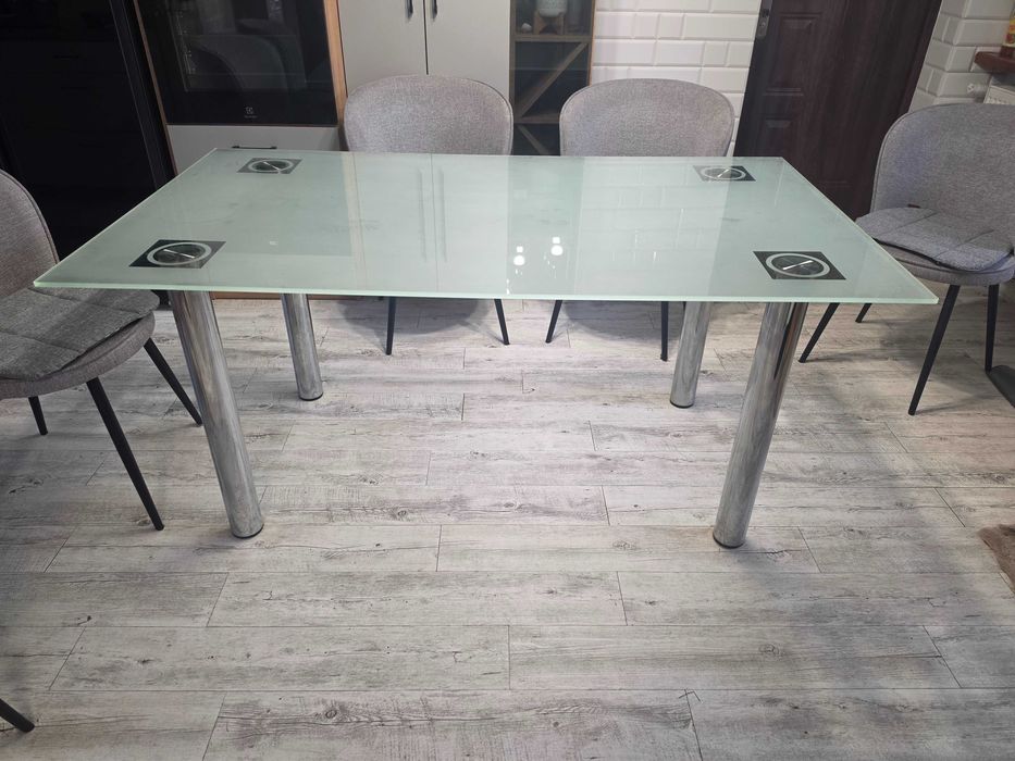 Stół szklany do salonu, jadalni 160 cm x 90 cm