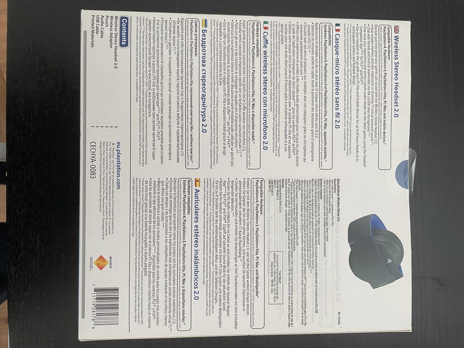 Headset Playstation Gold Wireless Stereo Headset 2.0