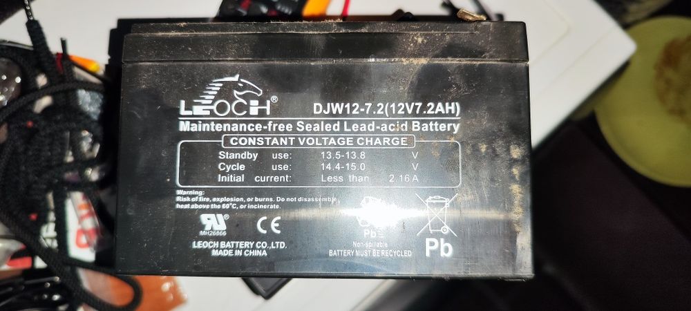 Аккумулятор 7.2Ah 12V (2штуки)