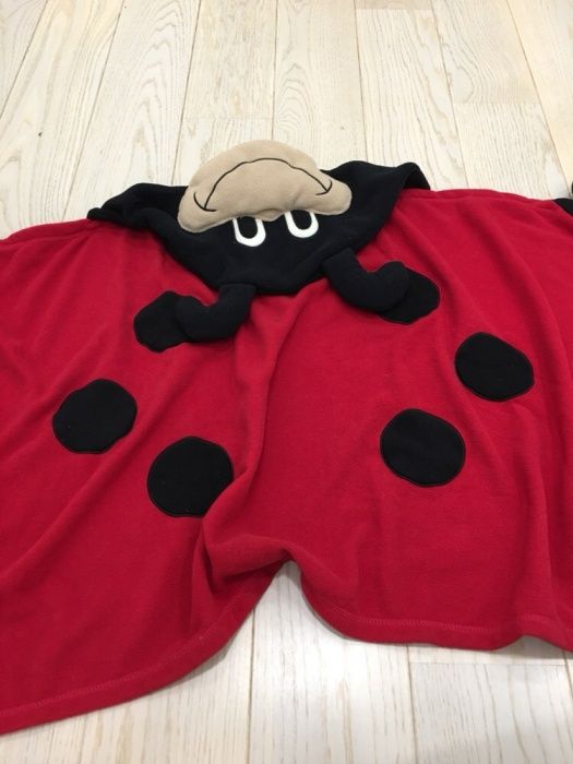 Strój przebranie biedronka biedroneczka ręcznik koc plażowy kąpielowy