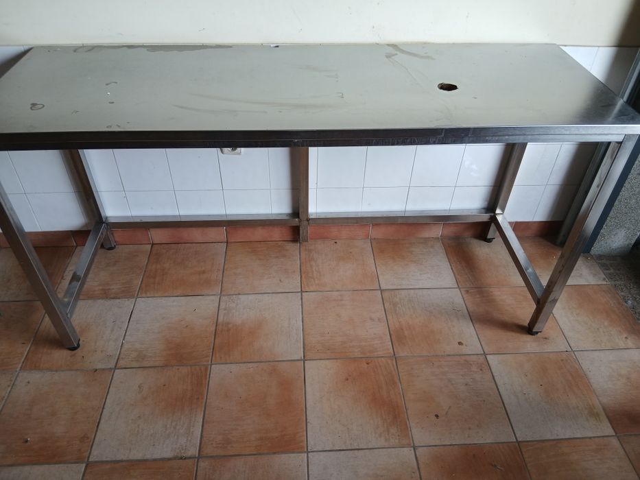 Vendo bancada inox