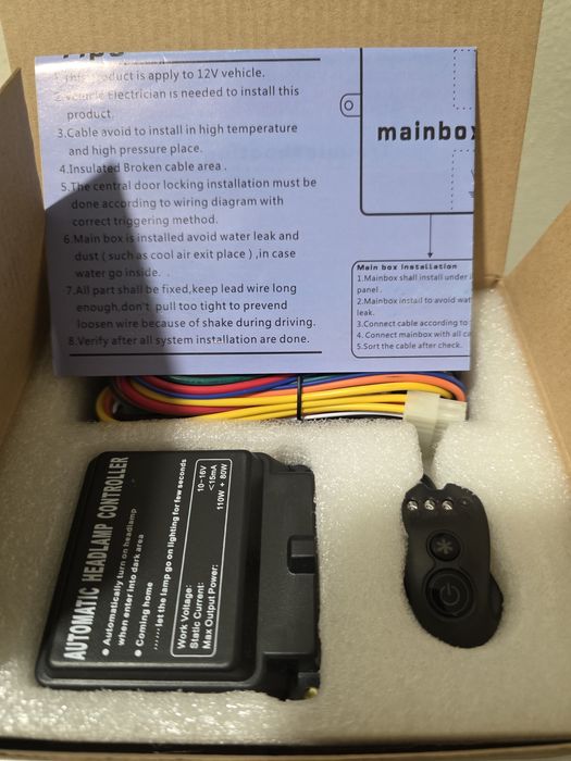 Kit Sensor de Luz para carro controlo automático luzes
