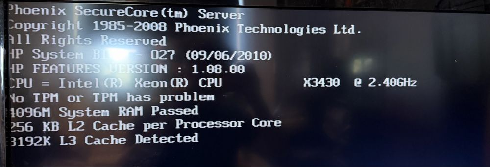 Serwer Hp Proliant Ml110 G6 Xeon-X3430 4Gb