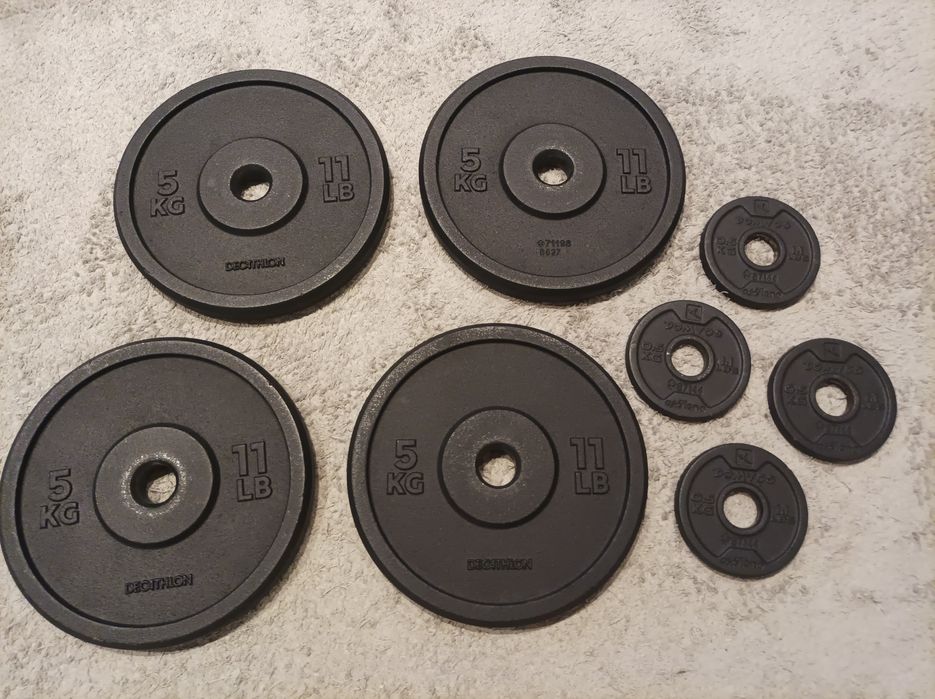 Discos de halteres Decathlon