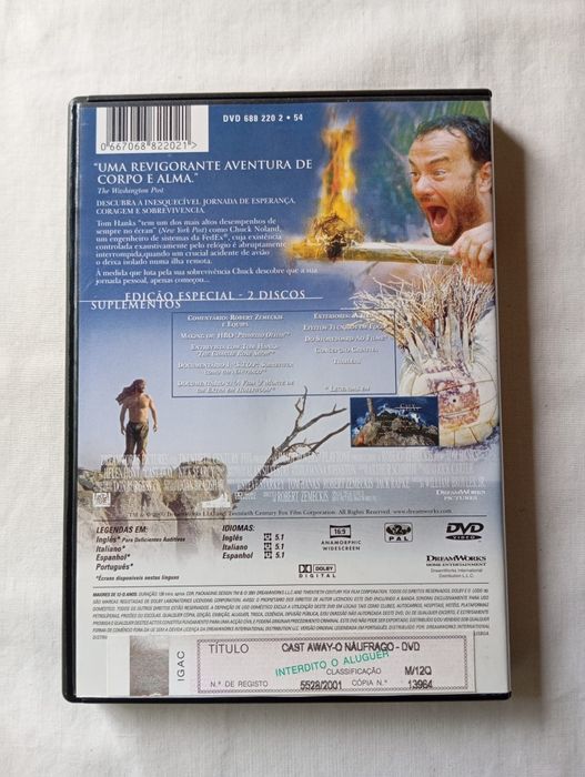 DVD Cast Away O Náufrago
