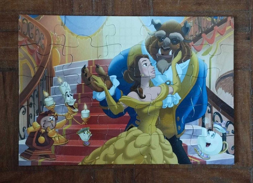 Puzzle Princesas Disney - 2 puzzles em madeira