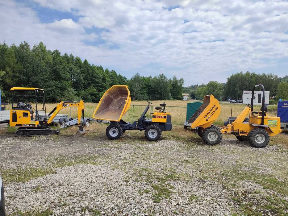 Wynajem wozidła 2 T 4x4 OBROTOWE Kiper Wywrot Wywrotka Mocne Zwinne