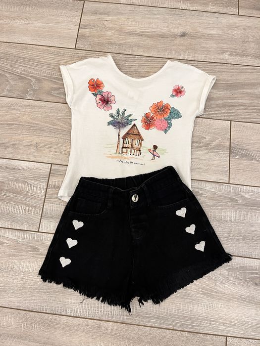 Футбока и шорты для девочки