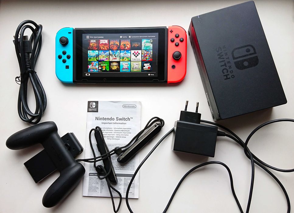 ‼️Nintendo Switch как НОВЫЙ все игры Бесплатно‼️ Комплект + 128GB Киев