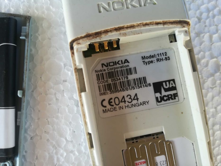 Мобильный телефон nokia 1112   rh -93 рабочий  недорого