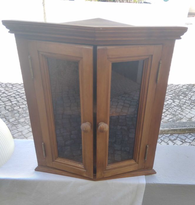 Armário de canto madeira maciça