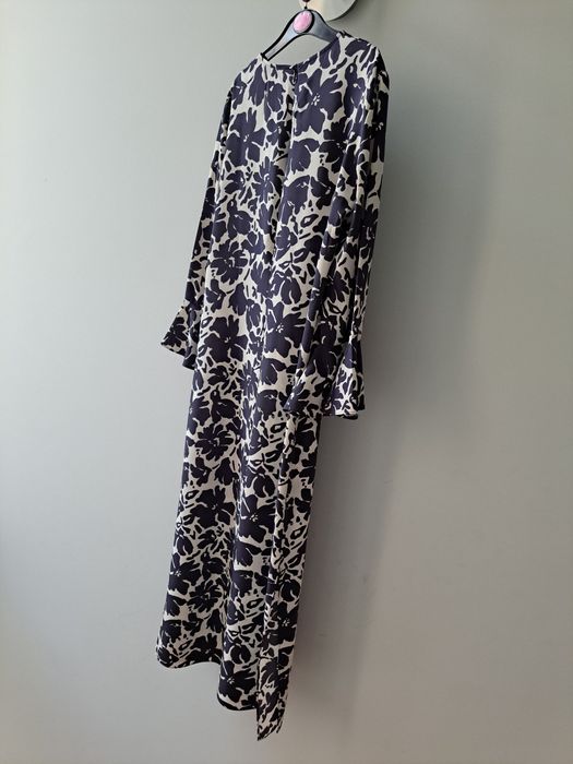 Vestido florio comprido Zara S