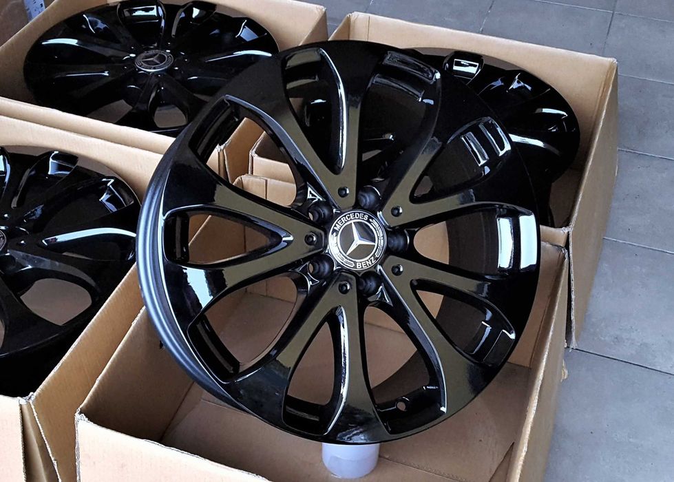 Alufelgi 17 5x112 Czarne Mercedes C E S V CLA CLK GLK GLC ML Vito 608#