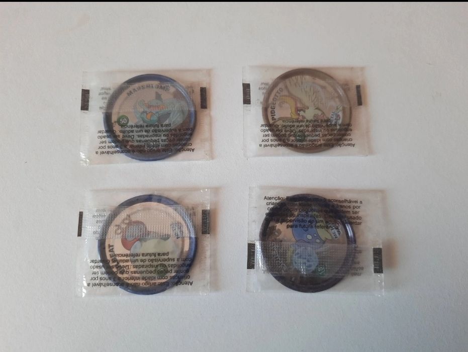 Tazos pokemon metal selados