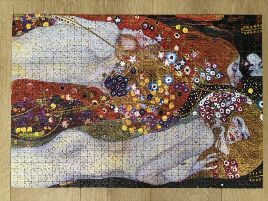 Puzzle Gustav Klimt Water Serpents II Bluebird 1000 elementów