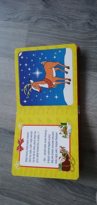 2 w 1 książeczka z puzzlami, Kompletne, stan bardzo dobry