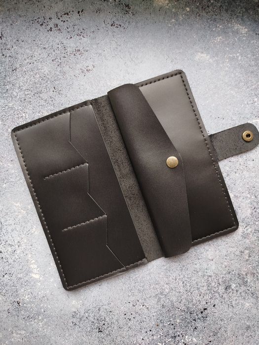 Шкіряний гаманець кошелек портмоне лонгер кожаный бумажник купюрник