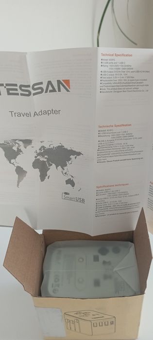 Adapter podróżny, przejściówka,USB