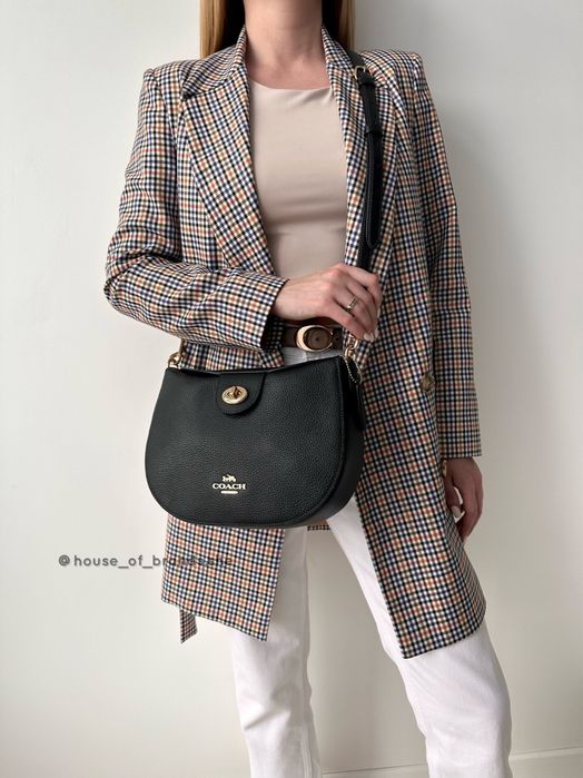 COACH Ella Hobo Bag жіноча шкіряна сумка женская сумочка коуч коач