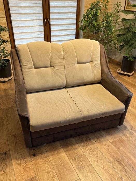 Sofa dwuosobowa rozkładana z funkcją spania