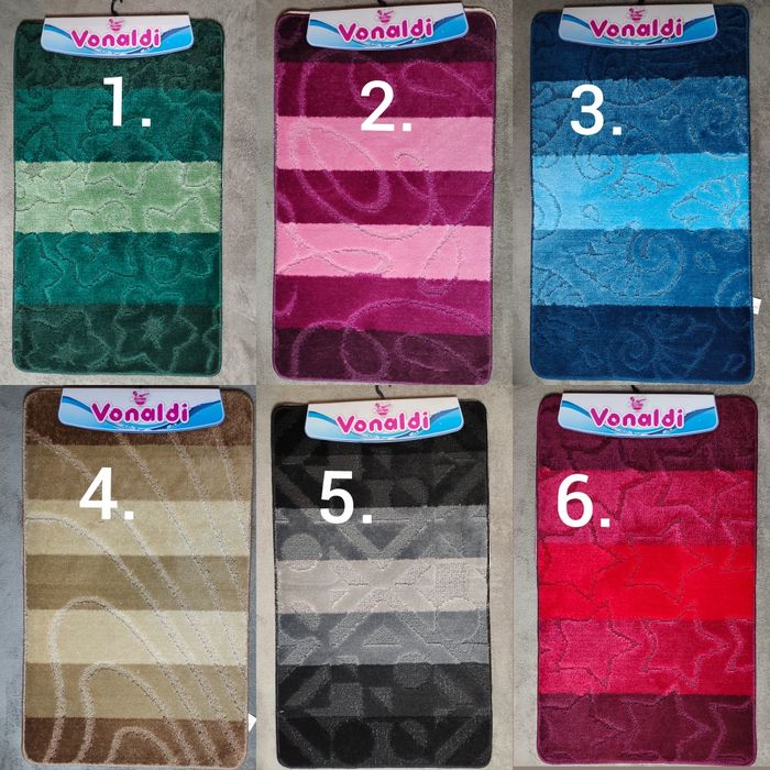 Турецкий набор ковриков для ванной комнаты и туалета 100*60+60*50