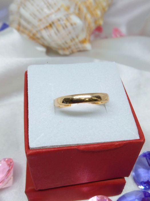 Złota obrączka damska, złoto Golden rose 583, r. 13 WARMET
