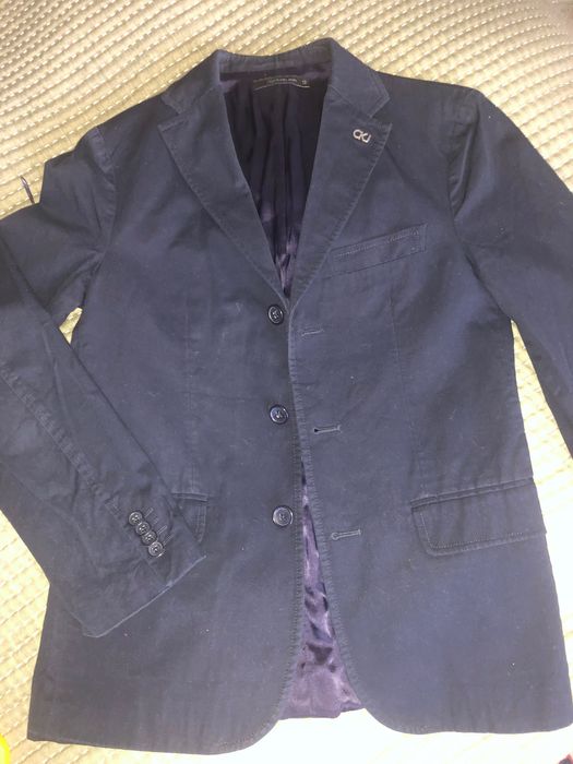 CALVIN KLEIN JEANS młodzieżowa marynarka oryginalna ciemny granat r.12