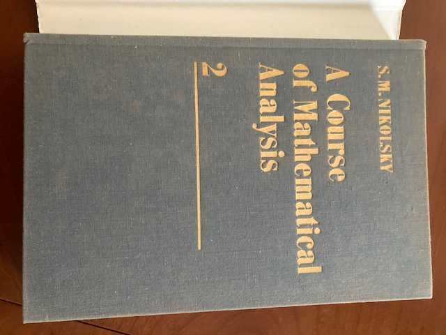 A Course of Mathematical Analysis S. M. Nikolsky