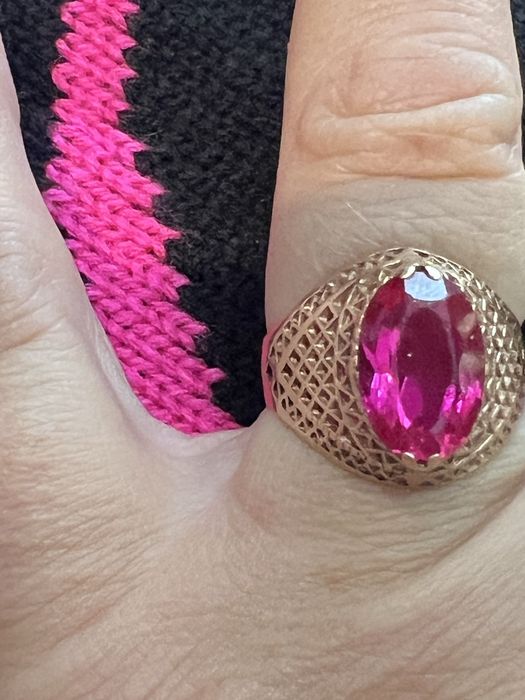 Cydny pierscionek zloto 585