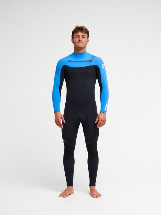 Everyday Sessions 4/3mm Fato de surf com fecho no peito Azul homem