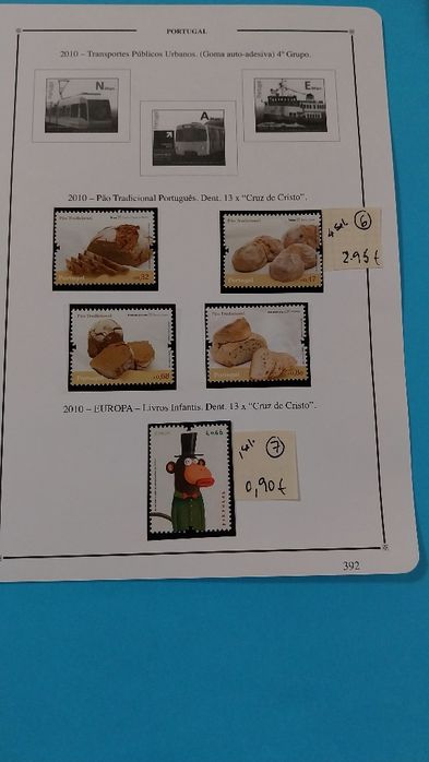 Selos de Portugal Novos c/goma-2010-Ref.1-26/11
