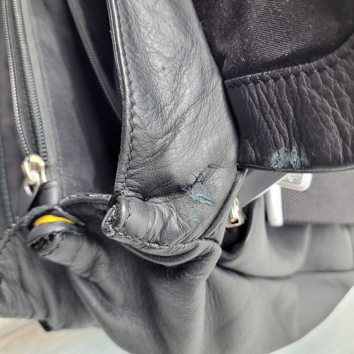 MANDARINA DUCK Laptop Backpack Leather Skórzana Torba na ramie skora