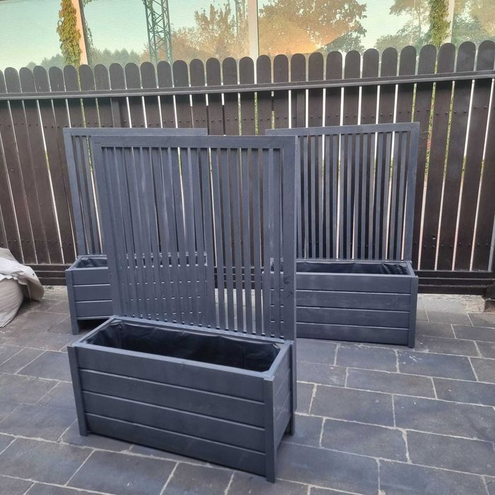 Donica drewniana skrzynia z pergolą dowolny wymiar grube listewki