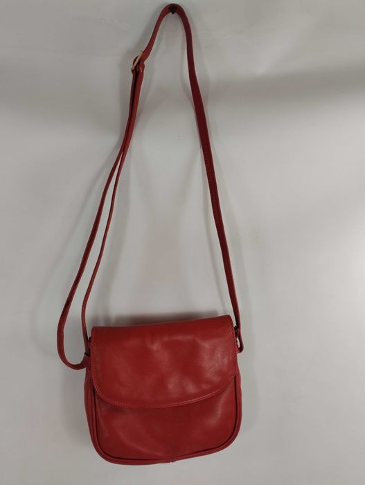 Torebka skórzana bordo