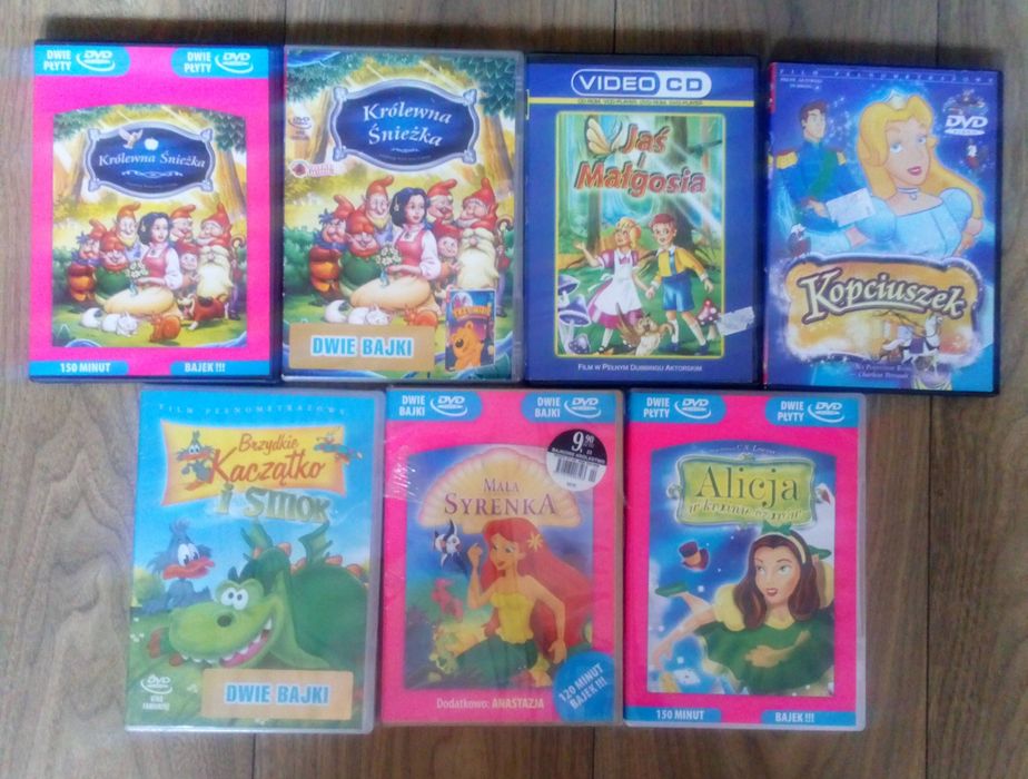 Płyty z bajkami dziecięce różne