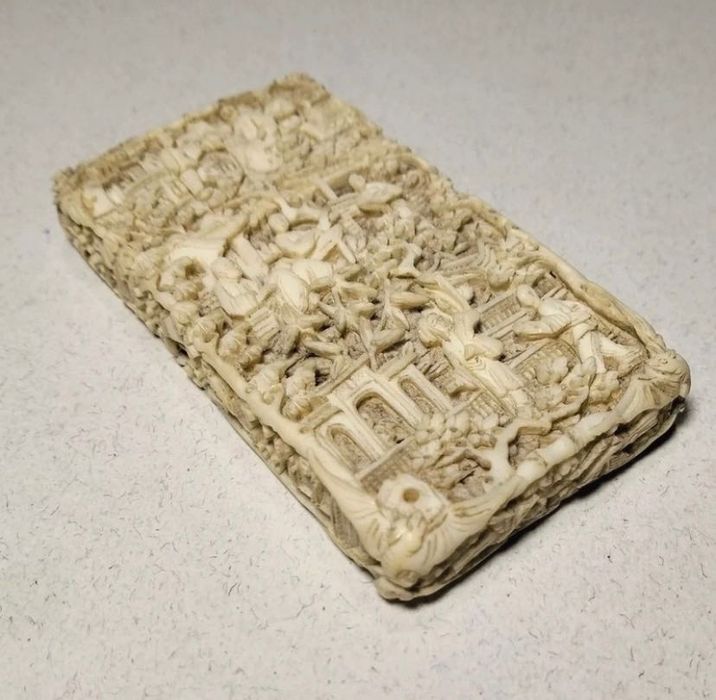 Antiga invulgar Cartoneira Chinesa china Cantão Cantonesa.séc.XIX (A4)