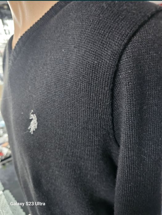 Sweter męski z konikiem akrylowy XL