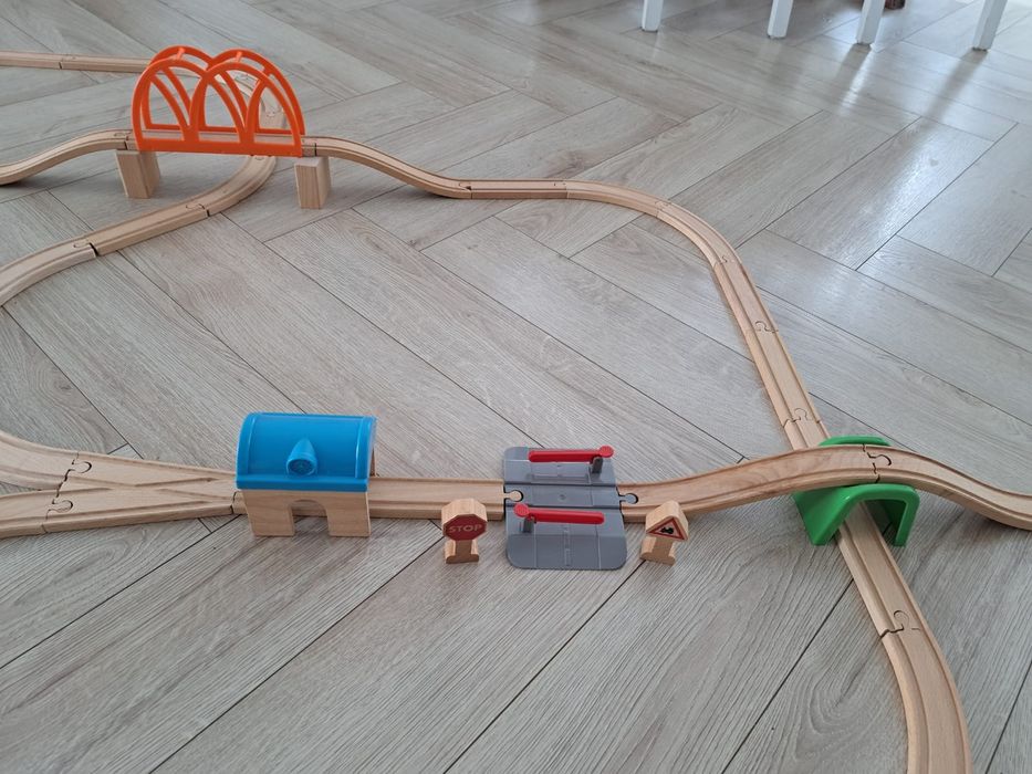 Kolejka drewniana Lillabo Ikea