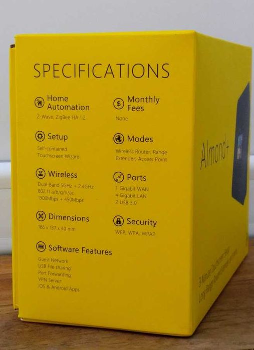 НОВЫЙ! Wi-Fi роутер + хаб умного дома Securifi Almond+, сенсорный(США)