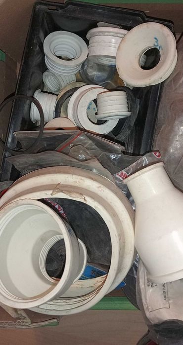 Kolanko PVC, króciec redukcyjny, uszczelki