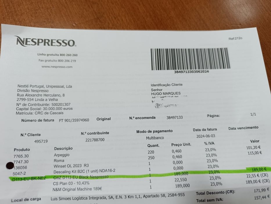 Máquina café selada64729507615617121