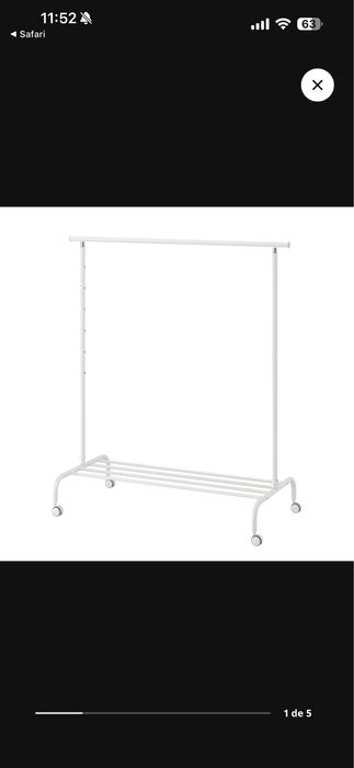 Charriot/Cabideiro Ikea