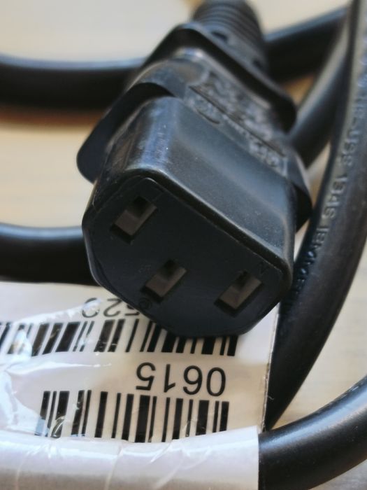 NOWY kabel zasilający IEC C14 -  1,8 m | komputer / UPS