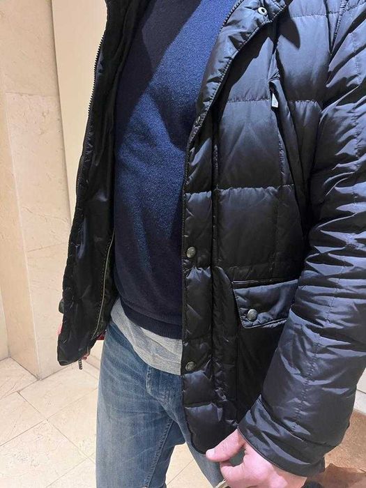 Casaco Parka quente acolchoada penas Massimo Dutti (L) castanho