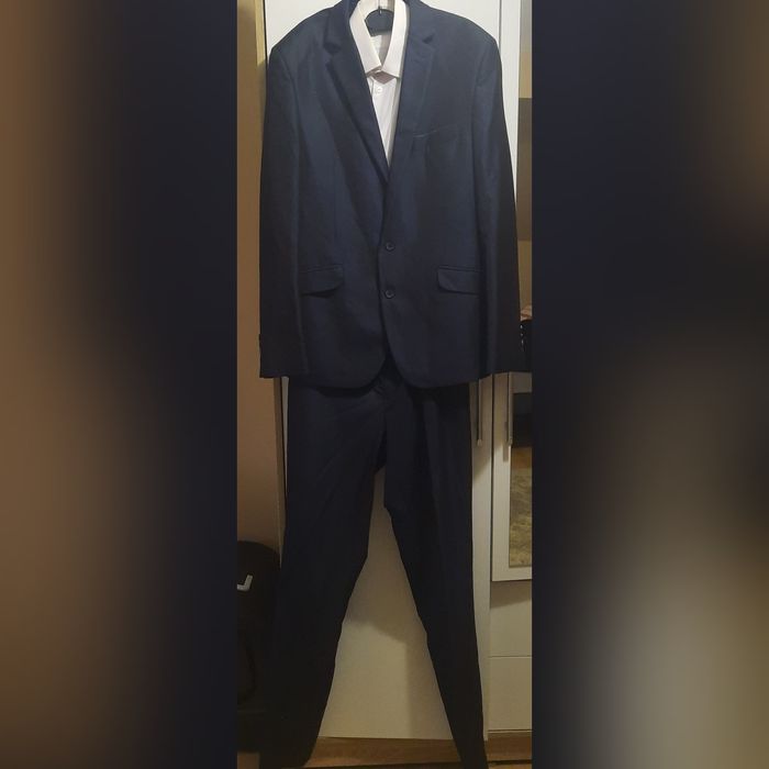 Garnitur czarno-granatowy