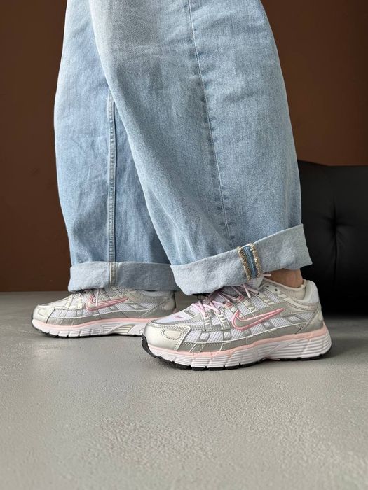 Nike P-6000 Elemental Pink Silver трендові жіночі кросівки найк п 6000