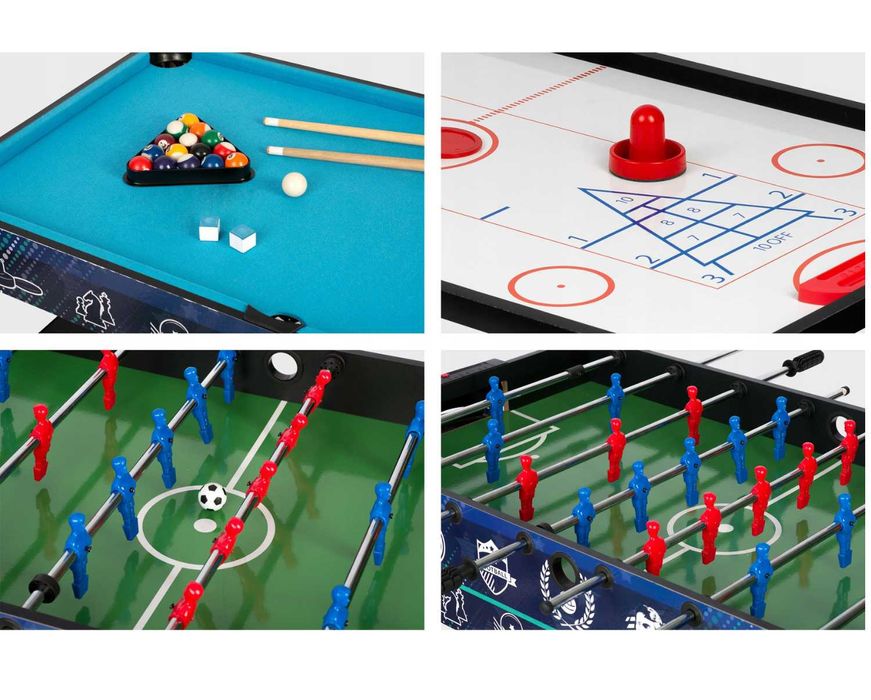 ABSOLUTNY HIT! Stół Wielofunkcyjny 12w1 Piłkarzyki Bilard Cymbergaj